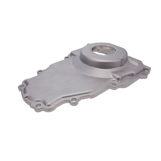 TSP GM LS 1-Piece Satin Aluminum Timing Cover With Crank Seal And Gasket Top Street Performance