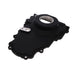 TSP GM LS 1-Piece Black Aluminum Timing Cover With Cam Position Sensor Provision Top Street Performance