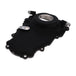 TSP GM LS 1-Piece Black Aluminum Timing Cover With Turbo Oil Drain Return And Cam Position Sensor Provision Harness Crank Seal And Gasket Top Street Performance