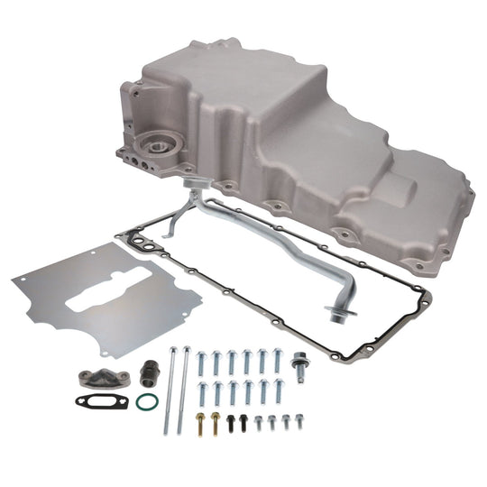 TSP Oil Pan; Cast Aluminum Low-profile Retro-fit 5.5-Quart; LS; Satin Top Street Performance