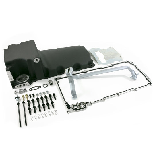 TSP Oil Pan; Cast Aluminum Retro-fit 5.5-Quart; LS; Black Top Street Performance
