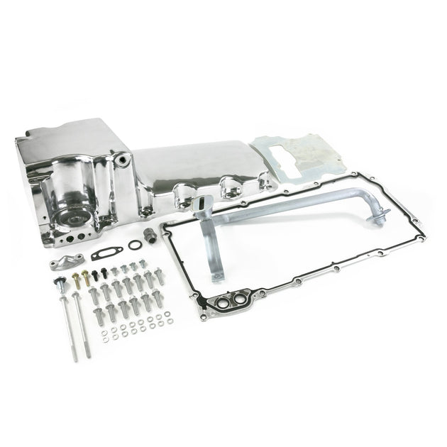 TSP Oil Pan; Cast Aluminum Retro-fit 5.5-Quart; LS; Polished Top Street Performance