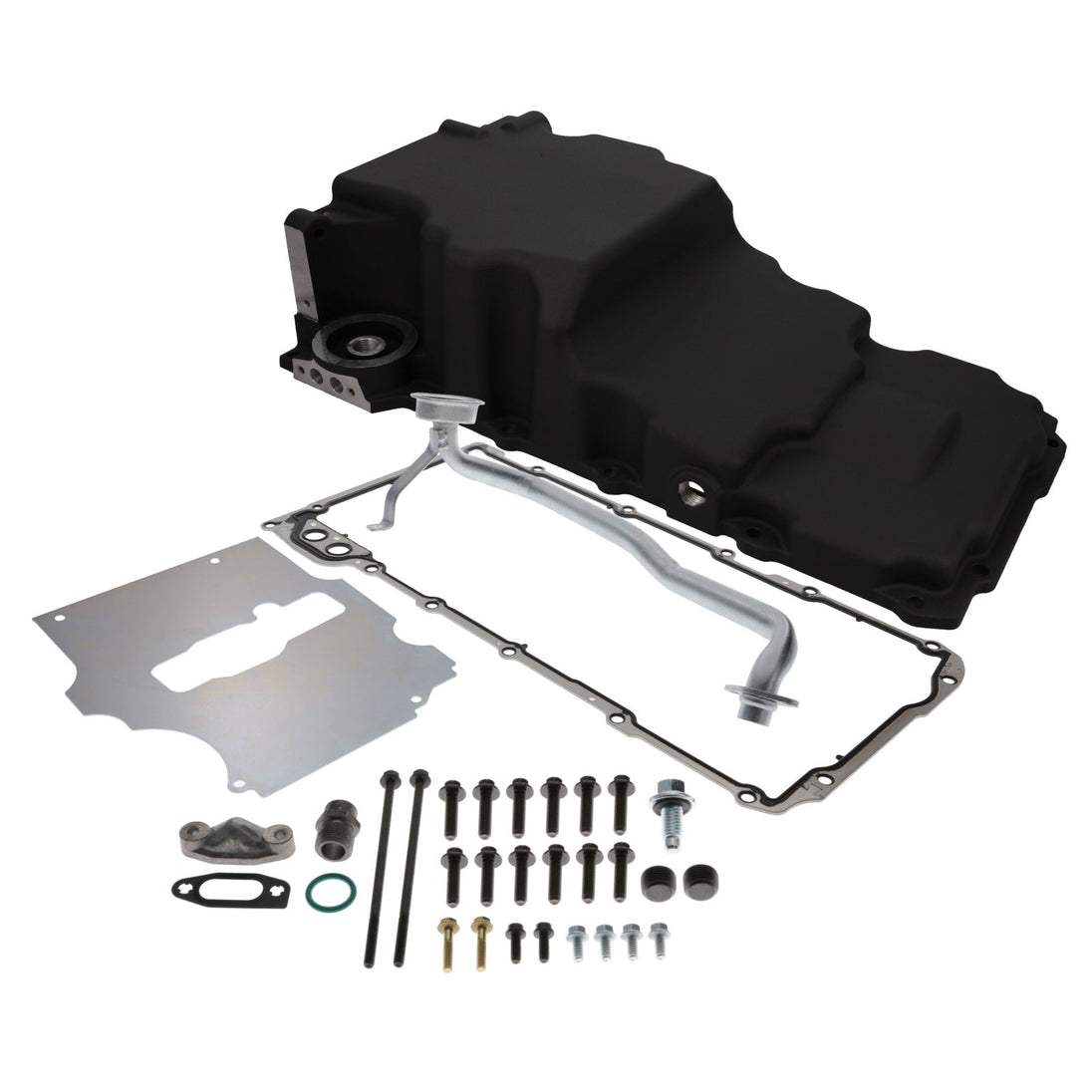 TSP Oil Pan; Cast Aluminum Low-profile Retro-fit 5.7-Quart; LS; Black Top Street Performance