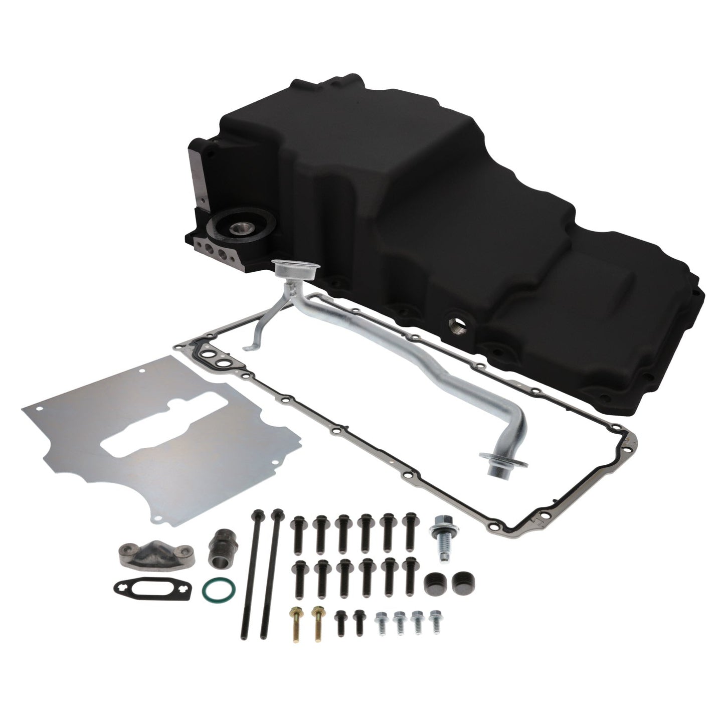 TSP Oil Pan; Cast Aluminum Low-profile Retro-fit 5.7-Quart; LS; Black Top Street Performance