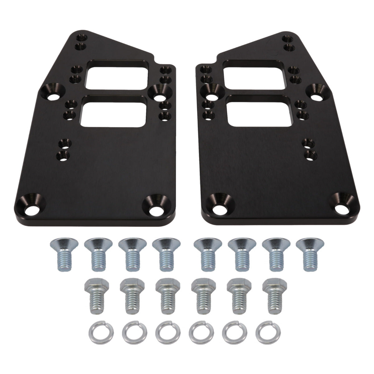 Engine Mount Adapter Plate; Aluminum LT Gen V To SBC/BBC; Black Top Street Performance