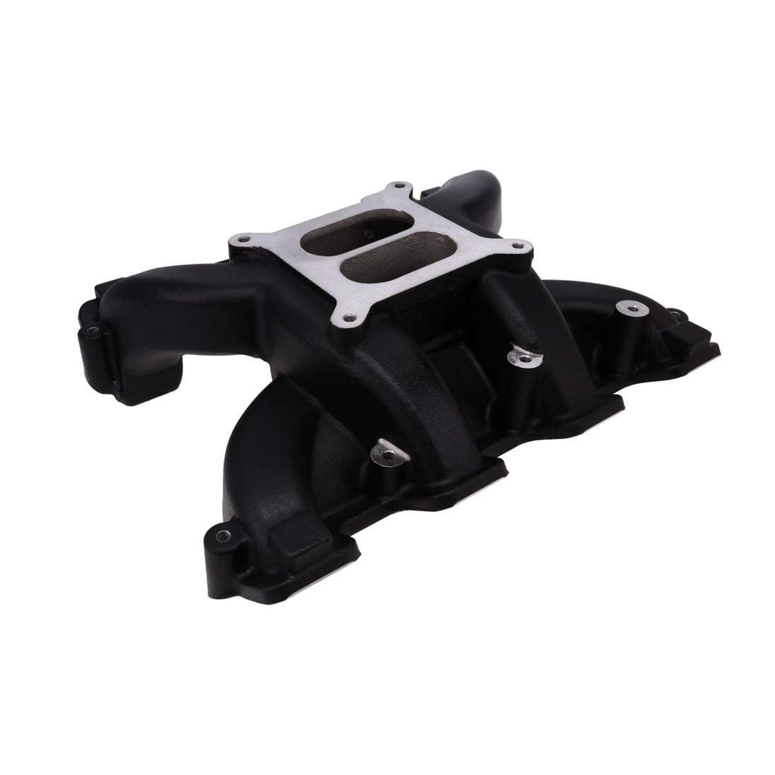 TSP GM LS Rectangle Port Carbureted Dual Plane Black Aluminum Intake Manifold Top Street Performance