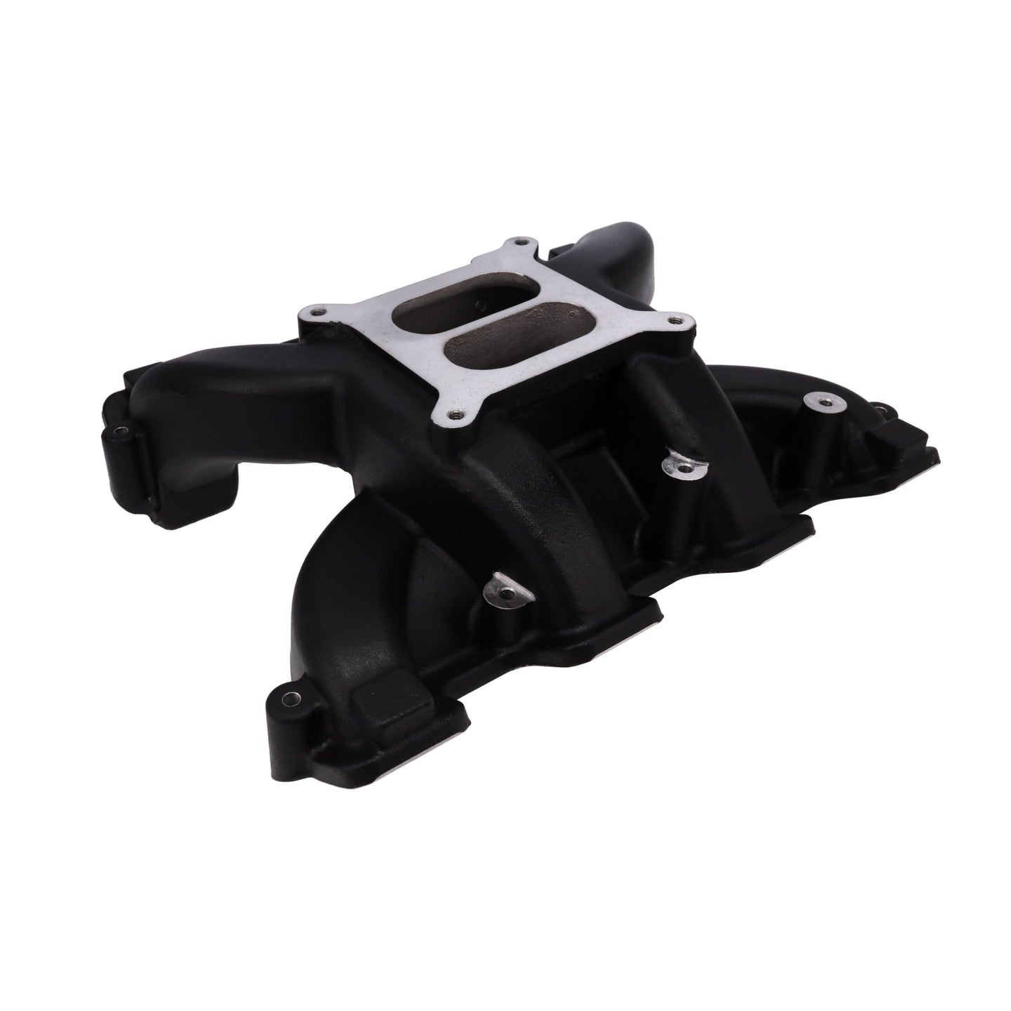 TSP GM LS Rectangle Port Carbureted Dual Plane Black Aluminum Intake Manifold Top Street Performance