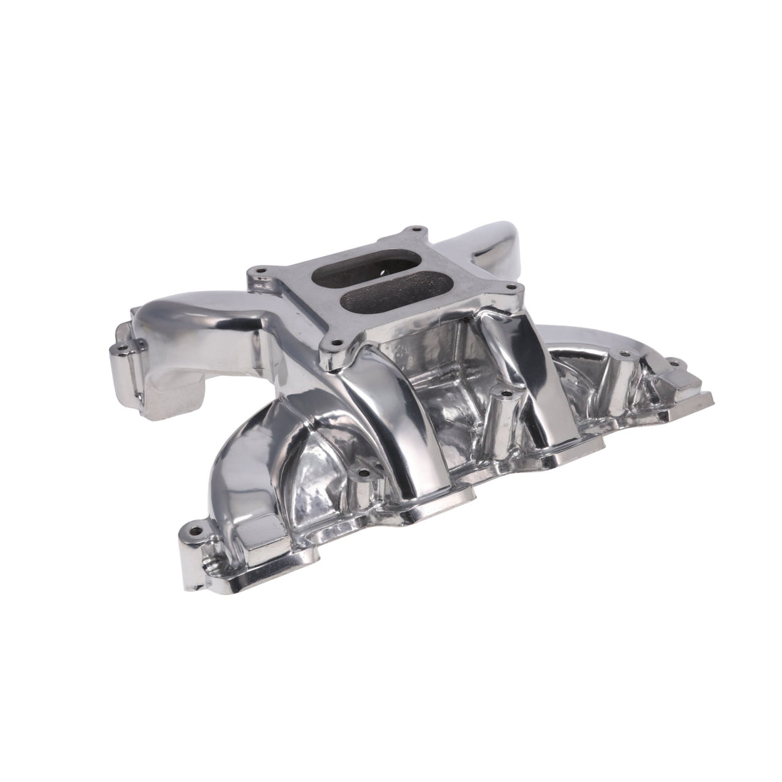 TSP GM LS Rectangle Port Carbureted Dual Plane Polished Aluminum Intake Manifold Top Street Performance