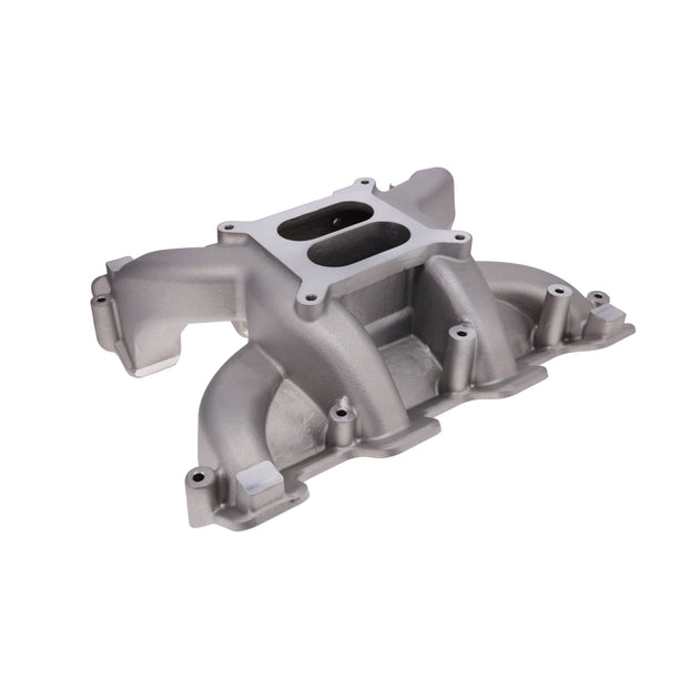 TSP GM LS Cathedral Port Carbureted Dual Plane Satin Aluminum Intake Manifold Top Street Performance