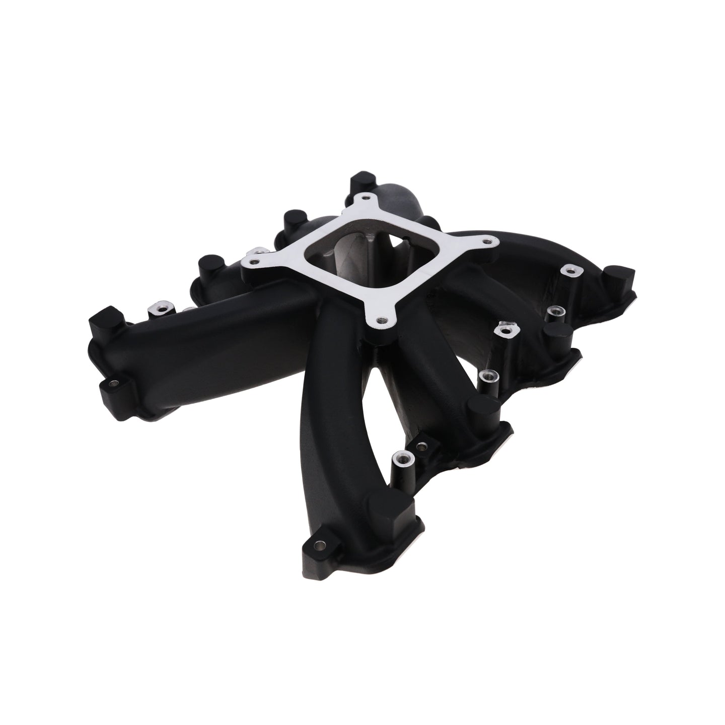 TSP GM LS Rectangle Port Carbureted Single Plane Black Aluminum Intake Manifold Top Street Performance