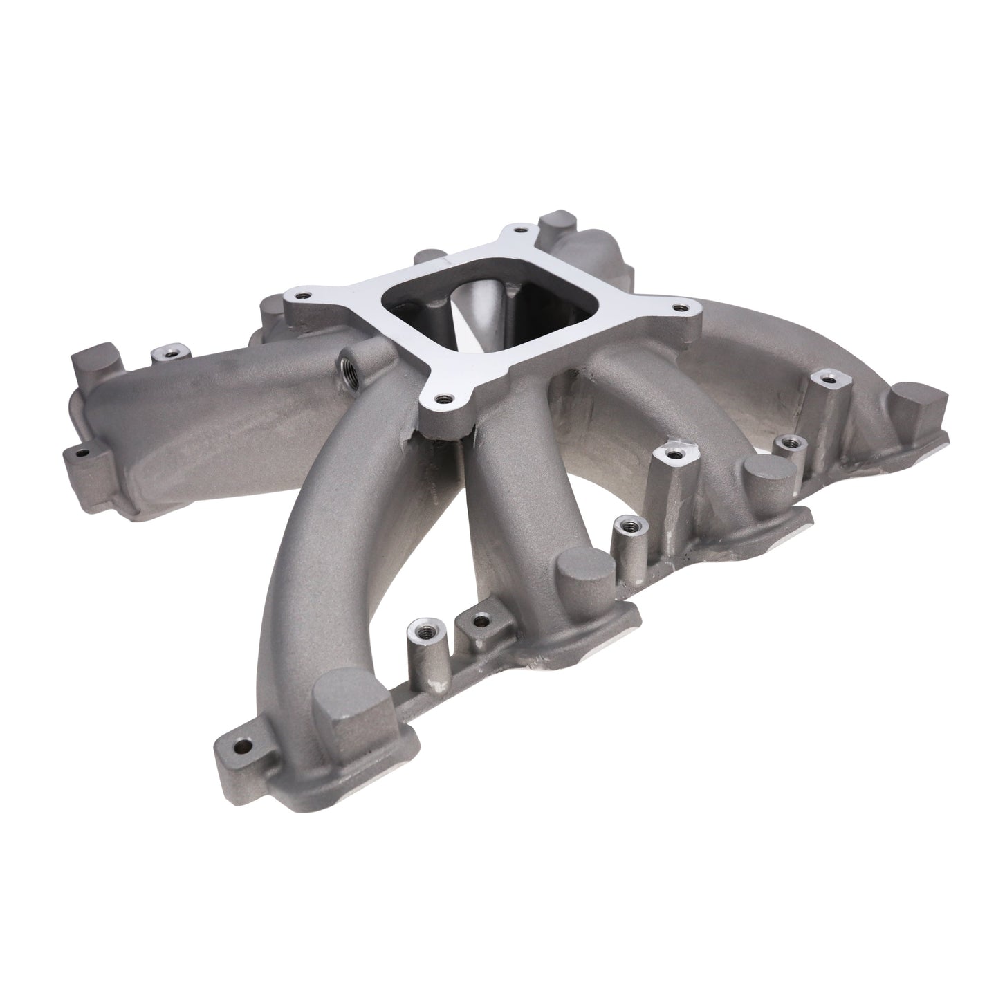 TSP GM LS Rectangle Port Carbureted Single Plane Satin Aluminum Intake Manifold Top Street Performance