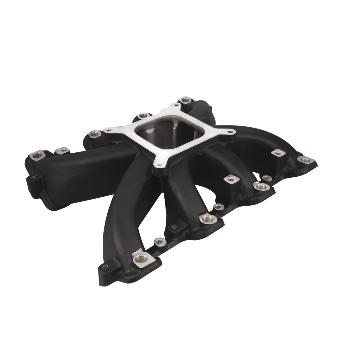 TSP GM LS Cathedral Port EFI Single Plane Black Aluminum Intake Manifold Top Street Performance