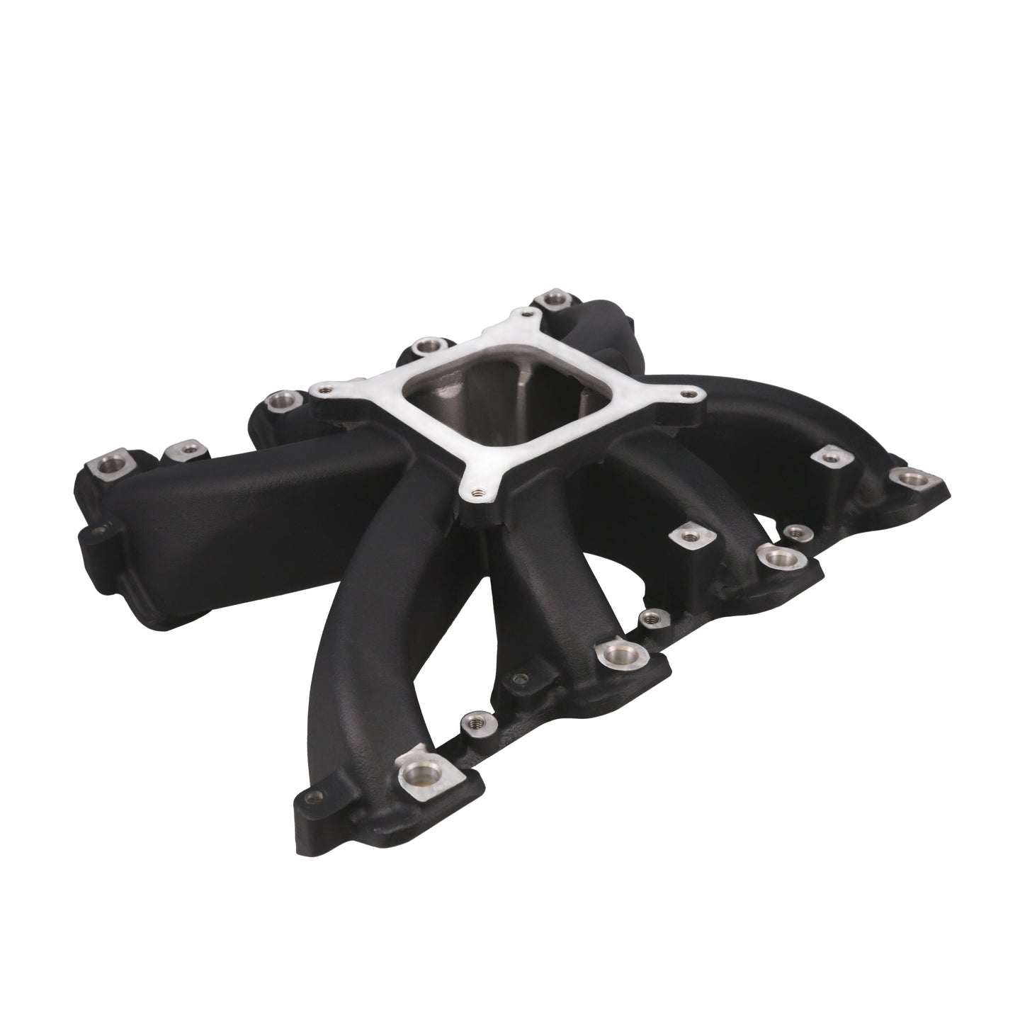 TSP GM LS Cathedral Port EFI Single Plane Black Aluminum Intake Manifold Top Street Performance