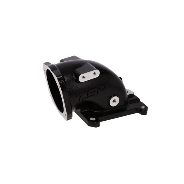 TSP GM LS 105 Mm Black Cast Aluminum Throttle Body Elbow With 4150 Flange Top Street Performance