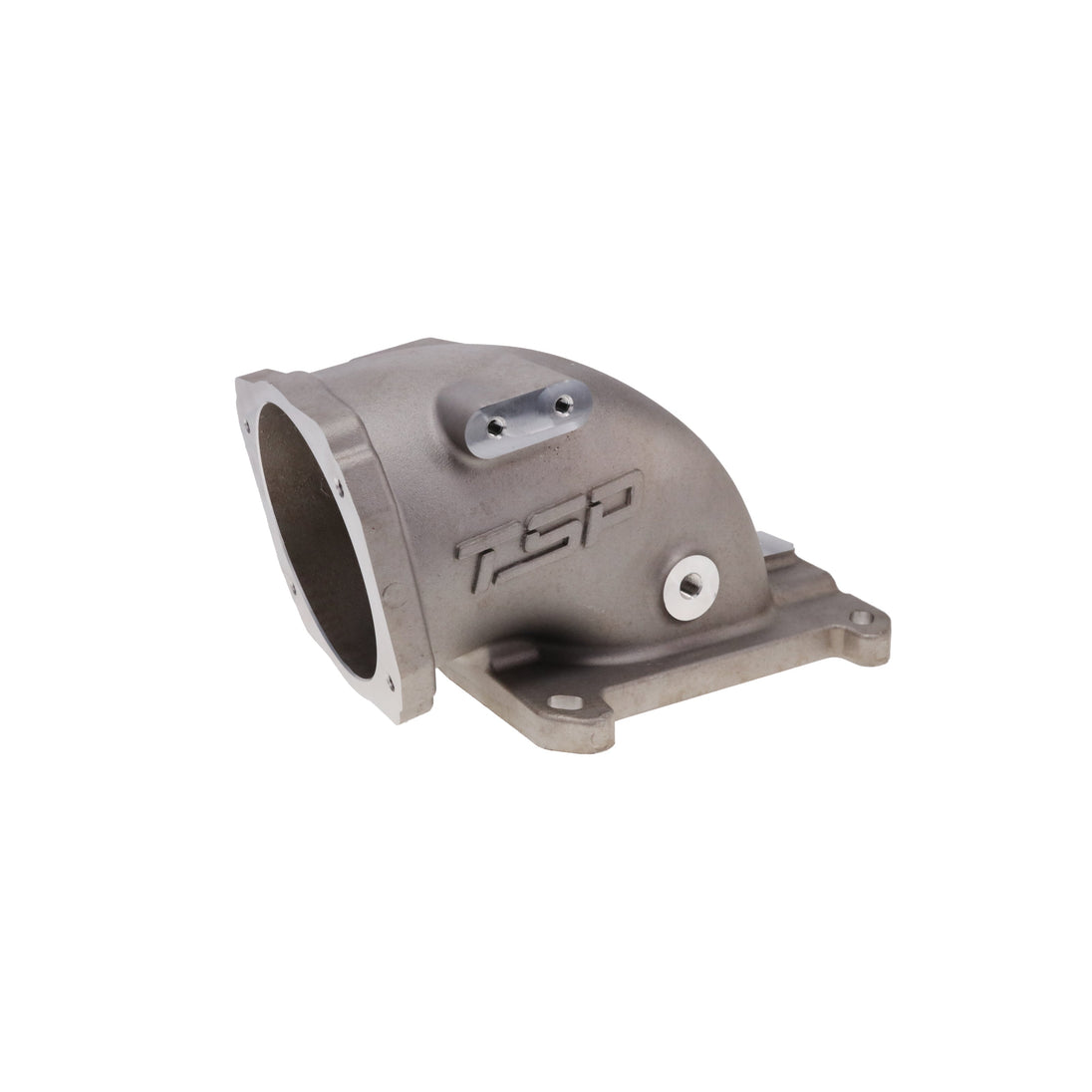 TSP GM LS 105 Mm Satin Cast Aluminum Throttle Body Elbow With 4150 Flange Top Street Performance
