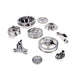 TSP GM LS Polished Serpentine Front Drive System Brackets Pulleys And Belt Tensioner Top Street Performance