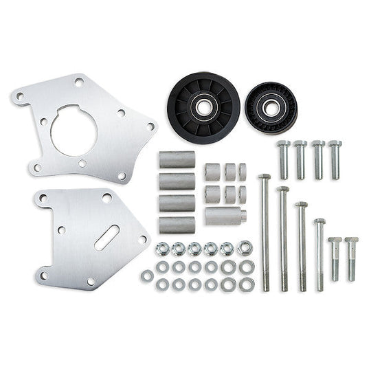 TSP Relocation Bracket; Aluminum A/C; LS1; LS2 Truck Applications; Machined Top Street Performance