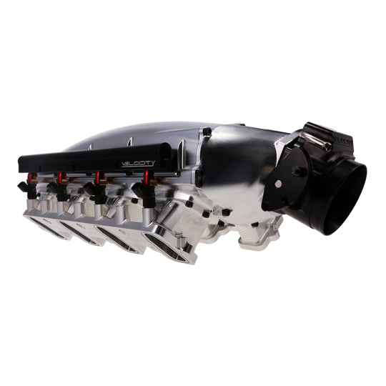 TSP GM LS Cathedral Port V Series Natural Billet Aluminum Low-Rise Intake Manifold Top Street Performance