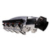 TSP GM LS Cathedral Port V Series Natural Billet Aluminum Low-Rise Intake Manifold Top Street Performance