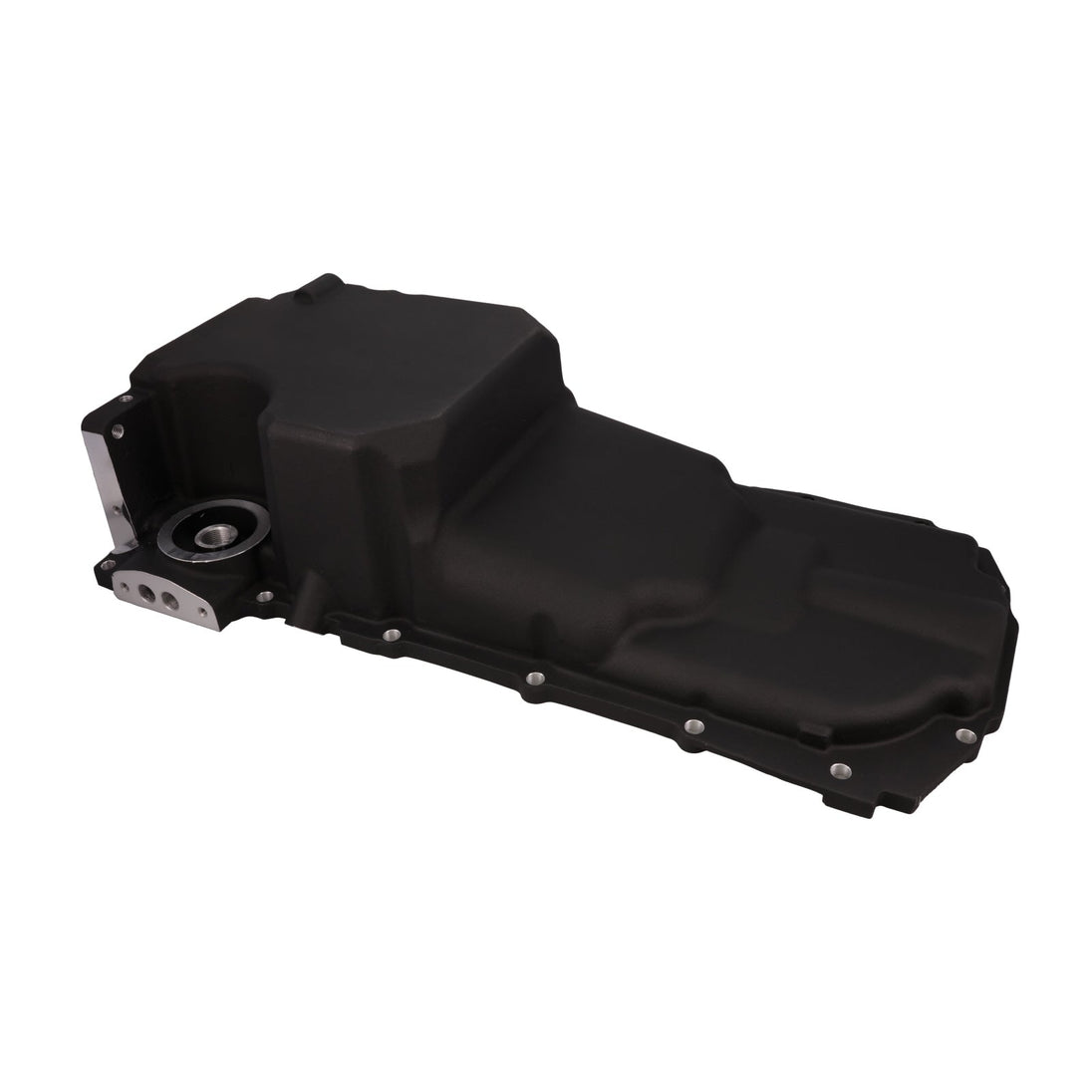 Oil Pan; Cast Aluminum Low-profile Retro-fit 5.6-Quart; LT; Black Top Street Performance