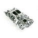 TSP Intake Manifold; Chevy Small Block Carb. Aluminum Dual Plane; Polished Top Street Performance