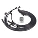 Chevy SB Over Valve Cover Wires; 8.5mm Black; 90 Deg White Ceramic Plug Boots Top Street Performance