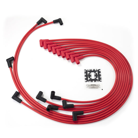 TSP Chevy Small Block Ignition Wires; 8.5mm Red; 90 Deg. Plug Boots Top Street Performance