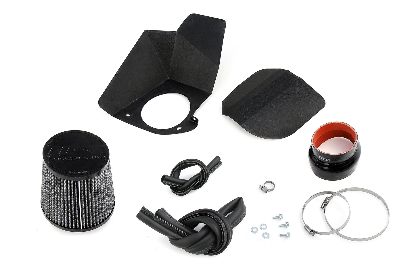HPS Air Intake with Heat Shield, Dodge 2019-2023 Charger Hellcat 6.2L V8 Supercharged, 827-681 FR SPORT