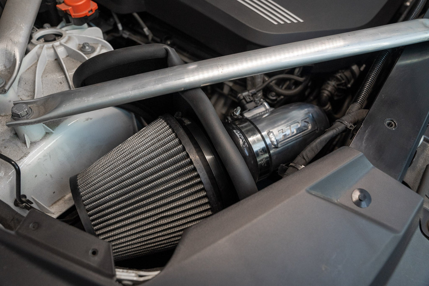 HPS Air Intake Kit 2020-2022 BMW X6 3.0L Turbo B58 G06, Includes Heat Shield, 827-702 FR SPORT
