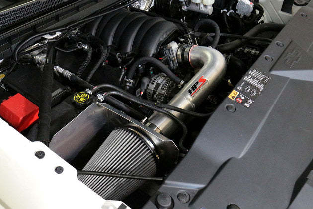 HPS Air Intake Kit 2015-2020 Cadillac Escalade 6.2L V8, Includes Heat Shield, 827-707 FR SPORT