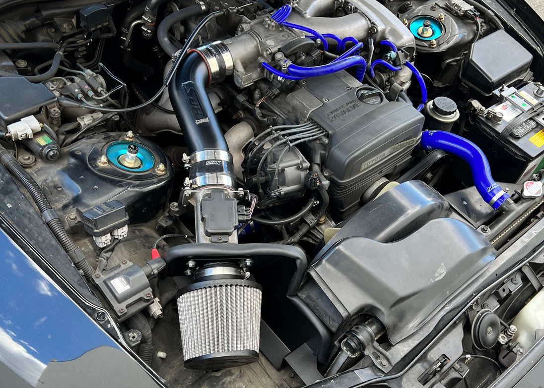 HPS Shortram Air Intake Kit Toyota 1993-1996 Supra 3.0L NA JZA80 2JZ-GE, 827-715 FR SPORT