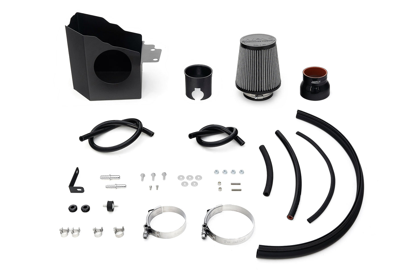HPS Air Intake Kit with Heat Shield, 2017-2021 Honda Civic Type R 2.0L Turbo FK8, 827-736 FR SPORT