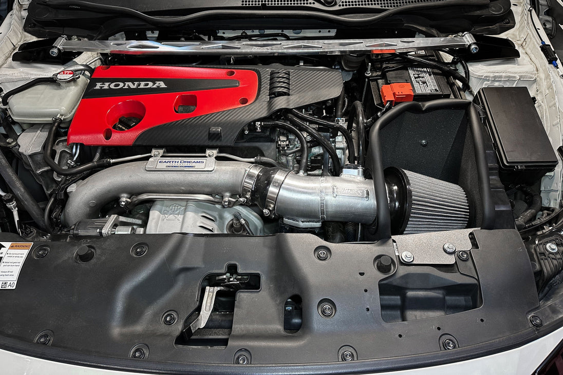 HPS Air Intake Kit with Heat Shield, 2017-2021 Honda Civic Type R 2.0L Turbo FK8, 827-736 FR SPORT