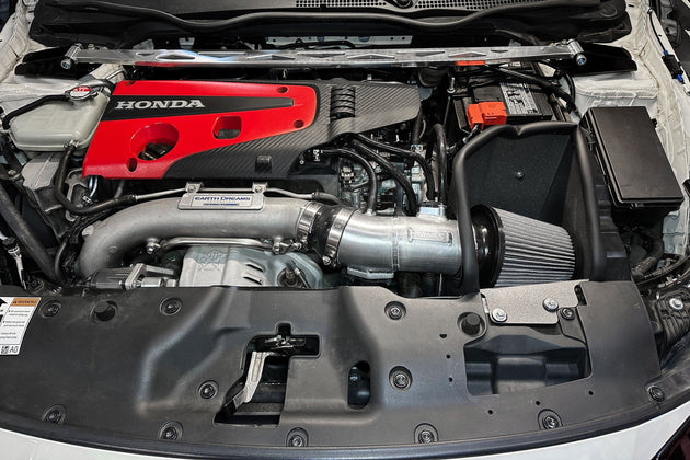 HPS Air Intake Kit with Heat Shield, 2017-2021 Honda Civic Type R 2.0L Turbo FK8, 827-736 FR SPORT