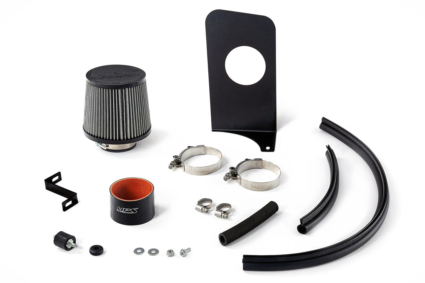 HPS Air Intake Kit with Heat Shield, 2003-2006 Honda Accord 2.4L without MAF sensor, 827-737 FR SPORT