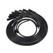 Universal Ignition Wires; 8.5mm Black; Straight Black Ceramic Plug Boots Top Street Performance