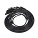 Universal Ignition Wires; 8.5mm Black; Straight Black Ceramic Plug Boots Top Street Performance