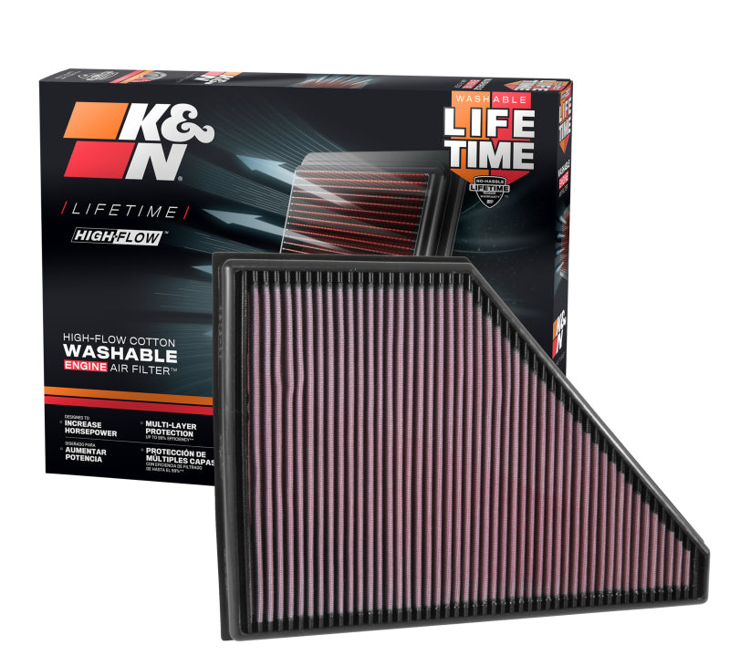 K&N 2017 Cadillac XT5 3.6L V6 F/I Drop In Air Filter - DFW Speed Syndicate