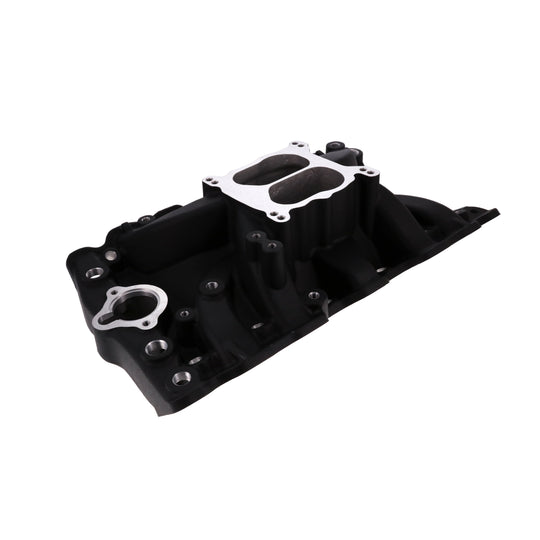 TSP Oldsmobile Small Block V8 Dual Plane Black Aluminum Intake Manifold Top Street Performance