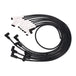 Chevy Big Block Wires; 8.5mm Black; 135 Deg. White Ceramic Plug Boots Top Street Performance