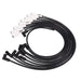 Ford Big Block Wires; 8.5mm Black; 180 Deg. White Ceramic Plug Boots Top Street Performance
