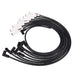 Ford Big Block Wires; 8.5mm Black; 180 Deg. White Ceramic Plug Boots Top Street Performance