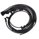 Chevy Small Block Under Header Wires; 8.5mm Black; 90 Deg. Plug Boots Top Street Performance