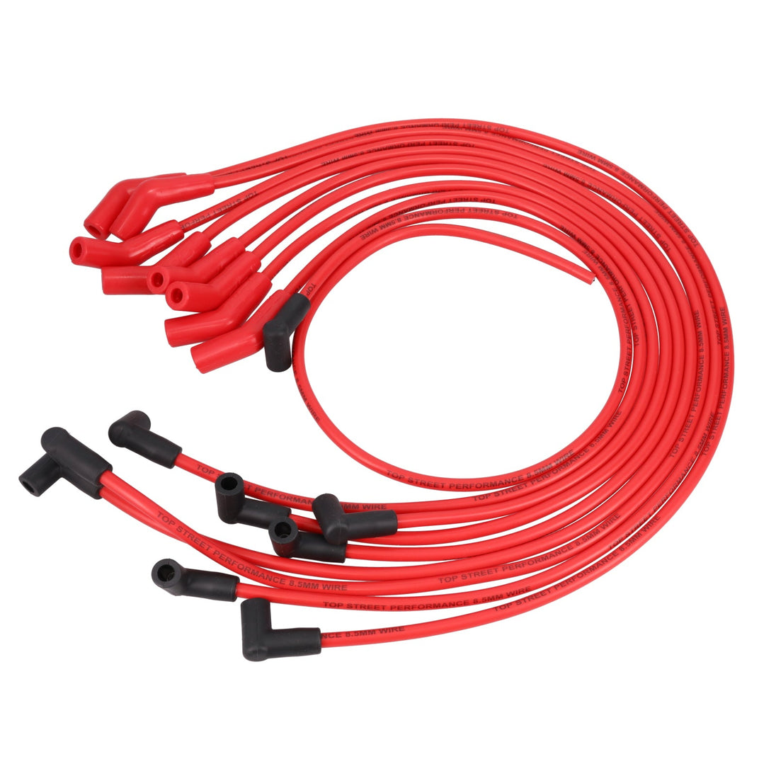 Chevy Big Block Wires; 8.5mm Red; 135 Deg. Plug Boots Top Street Performance