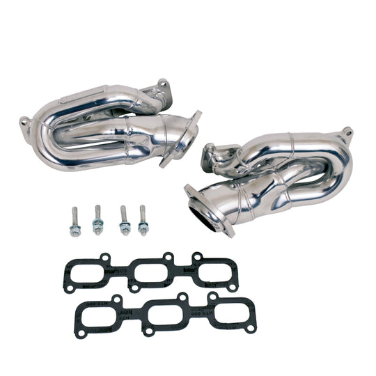BBK 11-15 Ford Mustang 3.7L Shorty Tuned Length Headers - 1-5/8 Silver Ceramic (CARB EO 11-14 Only) - DFW Speed Syndicate