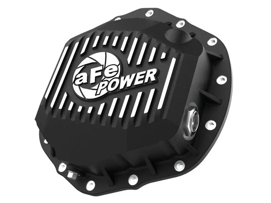 aFe 2020 Chevrolet Silverado 2500 HD  Rear Differential Cover Black ; Pro Series w/ Machined Fins aFe