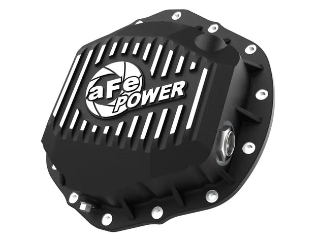 aFe 2020 Chevrolet Silverado 2500 HD  Rear Differential Cover Black ; Pro Series w/ Machined Fins aFe