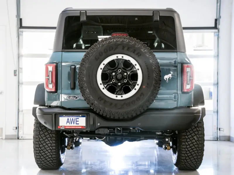 AWE Tuning 2021+ Ford Bronco 0FG Exhaust (No Tips) w/ Bash Guard AWE Tuning