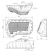 Aluminum Oil Pan Sump 4.22 quarts (4.0L) for VW 1.8 2.0 8V 16V SPA TURBO USA