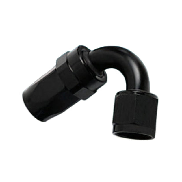 -10AN Female 120° Hose End, Swivel Style, Black Hard Anodized Aluminum Ace Race Parts